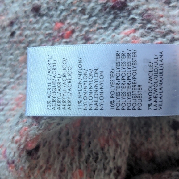 Liverpool Pink Knitted Confetti Dot Sleeveless Mock Neck Sweater Vest Top Small - Picture 6 of 7